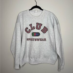 vintage "CLUB SPORTSWEAR" sweatshirt.